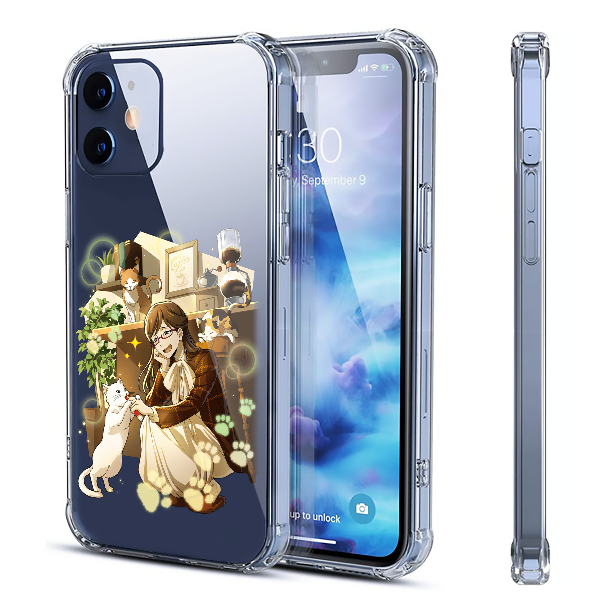 （画像用） 文豪ストレイドッグス Bungo Stray Dogs 【iPhone 12シリーズ対応】透明スマホケース（クリアソフトケース）